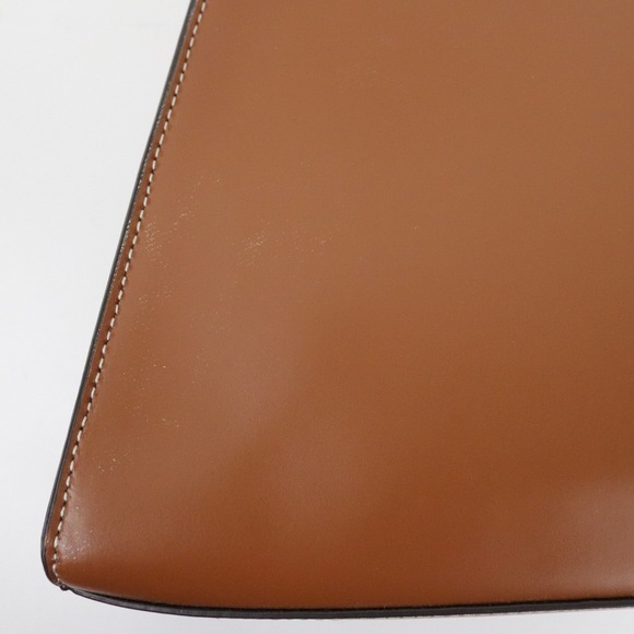 NWT Staud Rey Bag Tan Leather Structured Shoulder Purse *with flaw - Picture 11 of 13